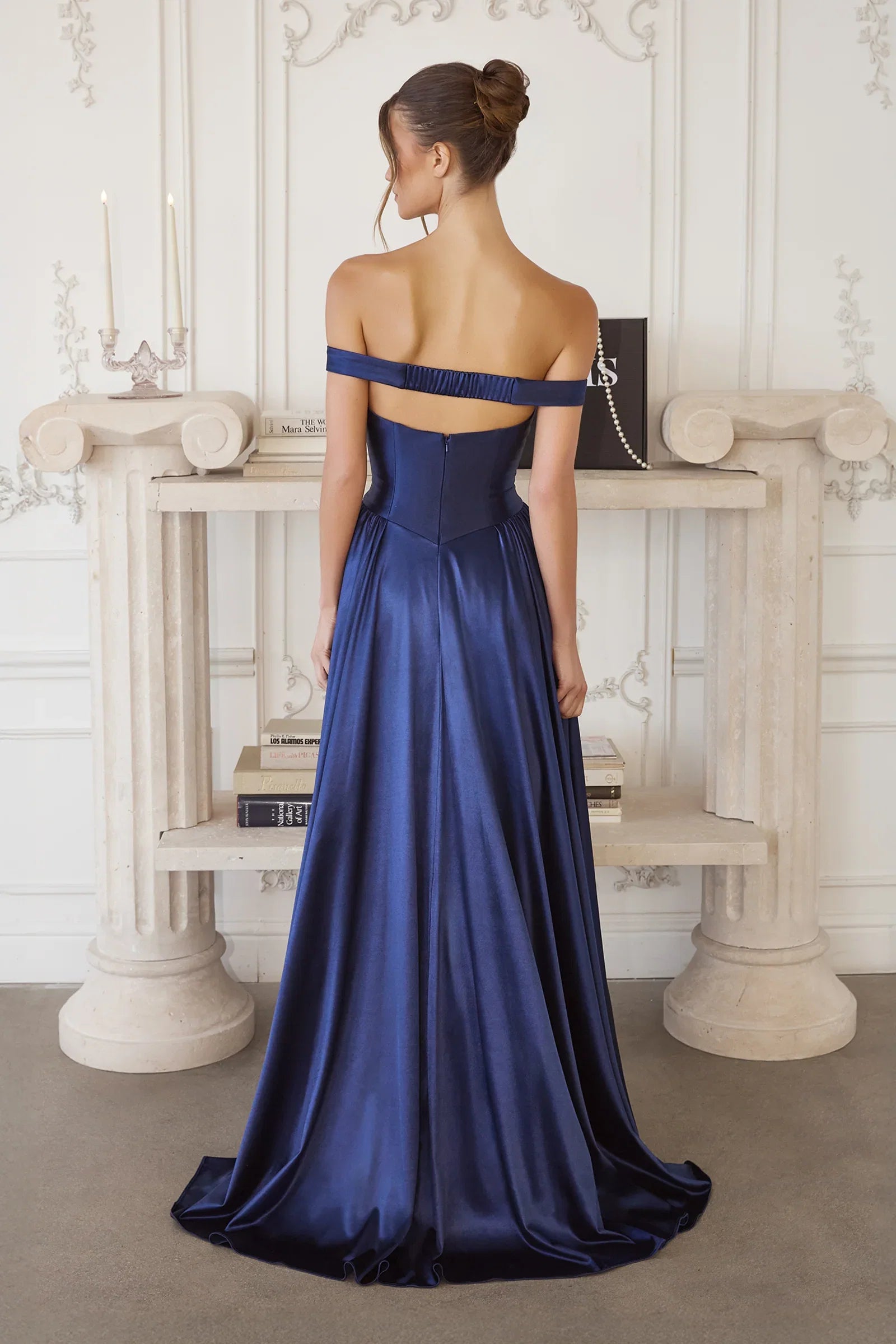 Trista Gown Satin A line Dress