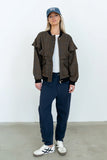 Ricky Herringbone Bomber Jacket