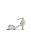 Open Toe Glitter Toe Ankle Strap Hollow out Stiletto Heels