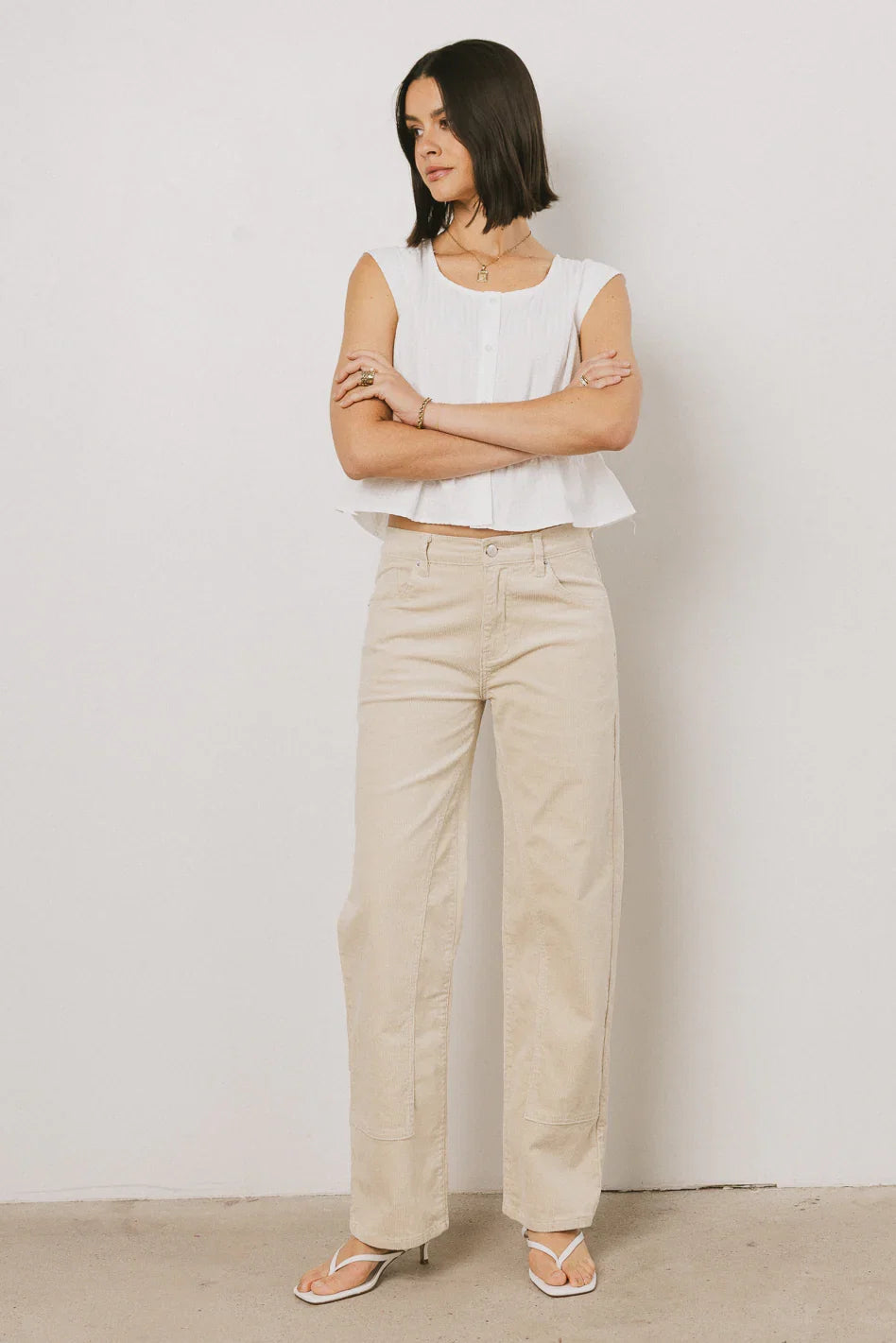 Kaya Corduroy Straight Leg Pants FINAL SALE