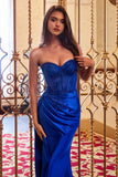 CANNES GOWN GLITTER BUSTIER CORSET DRESS