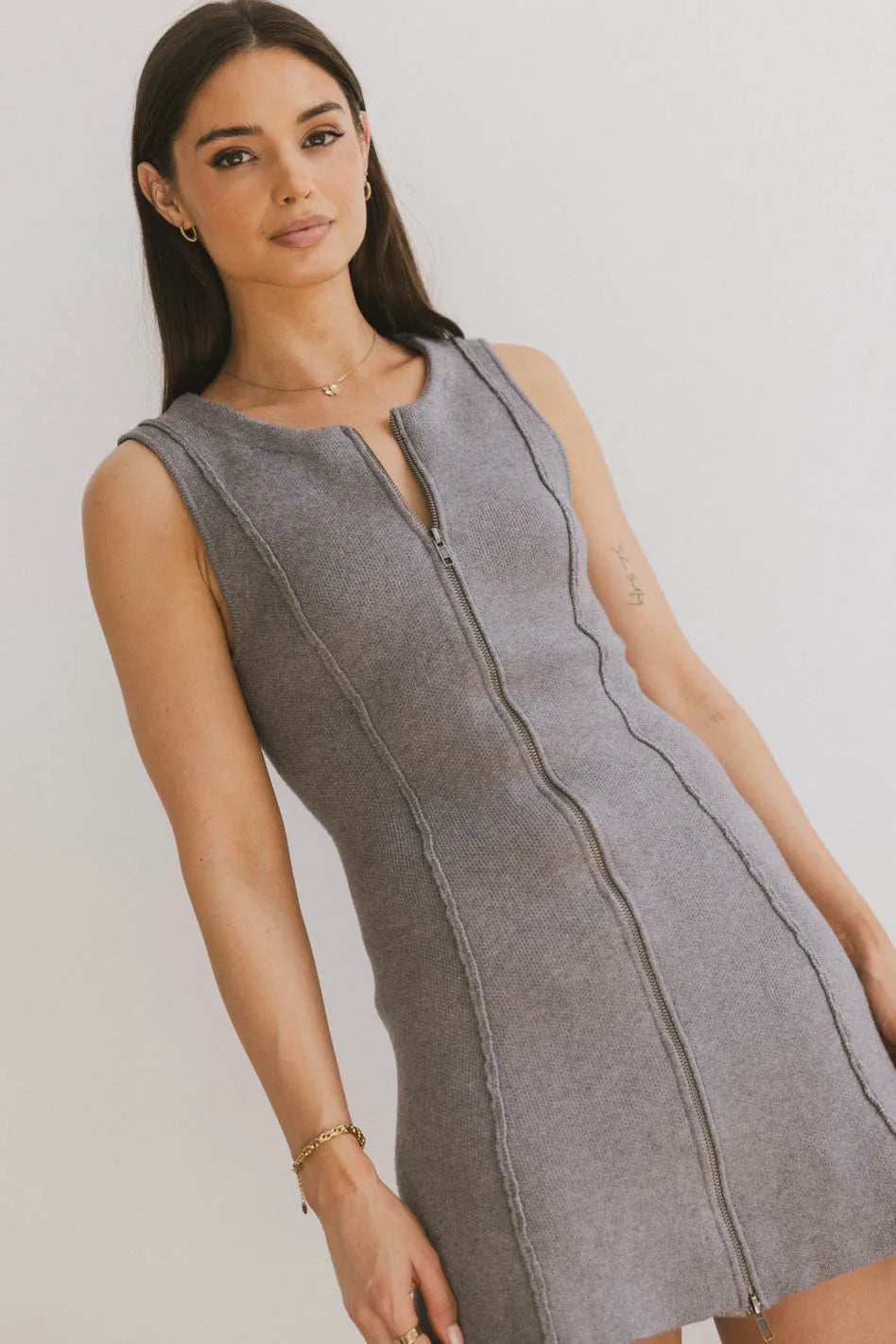 Vela Zip Up Mini Dress FINAL SALE