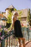 Jovie Contrast Mini Dress in Black FINAL SALE