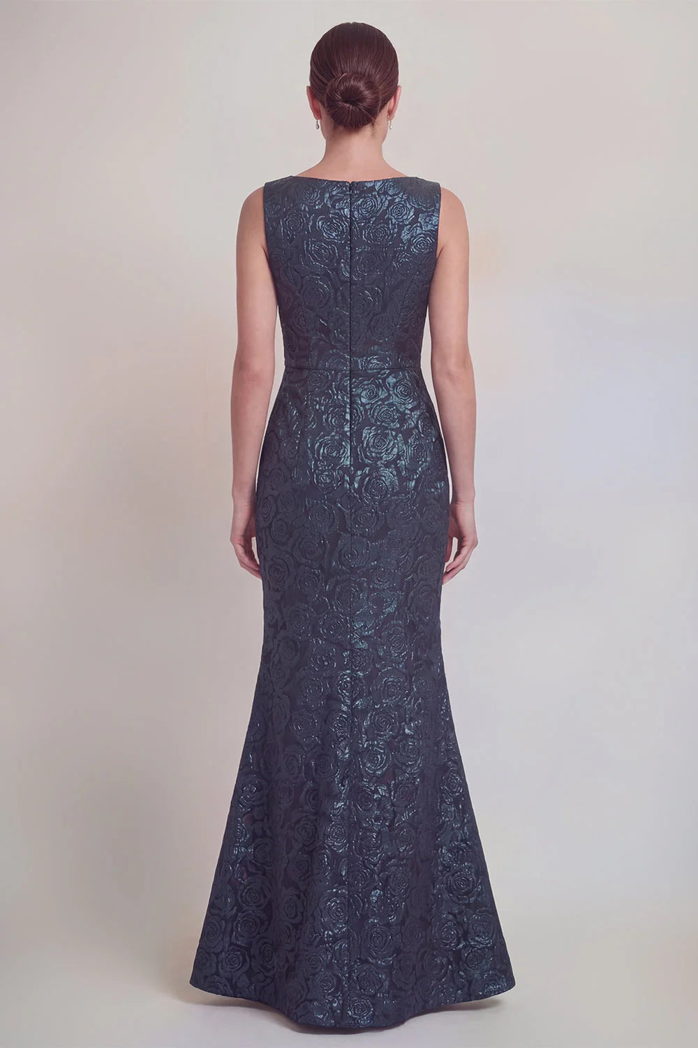 Blush Jacquard Mermaid Mother of the Bride Dress