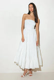 BREEZE OPEN BACK MIDI DRESS WHITE