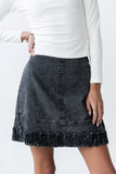 Jana Denim Skirt in Black