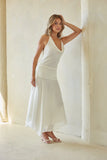 Cora Mesh Halter Midi Dress
