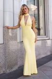 Kara Maxi Adjustable Halter Tie ITY Dress
