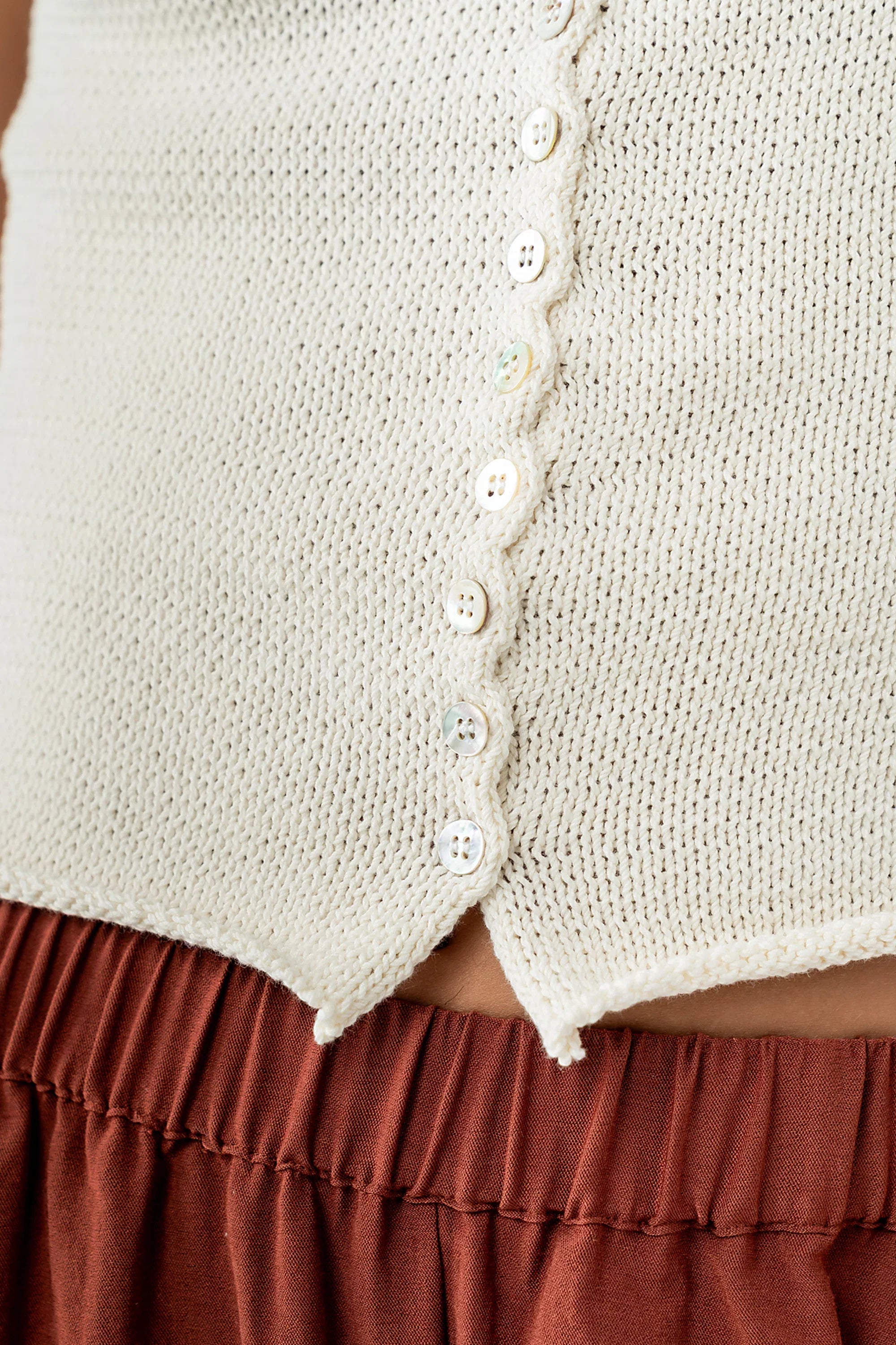 Lee Wide Leg Pants in Brick