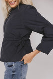 Zola Quilted Jacket in Navy FINAL SALE