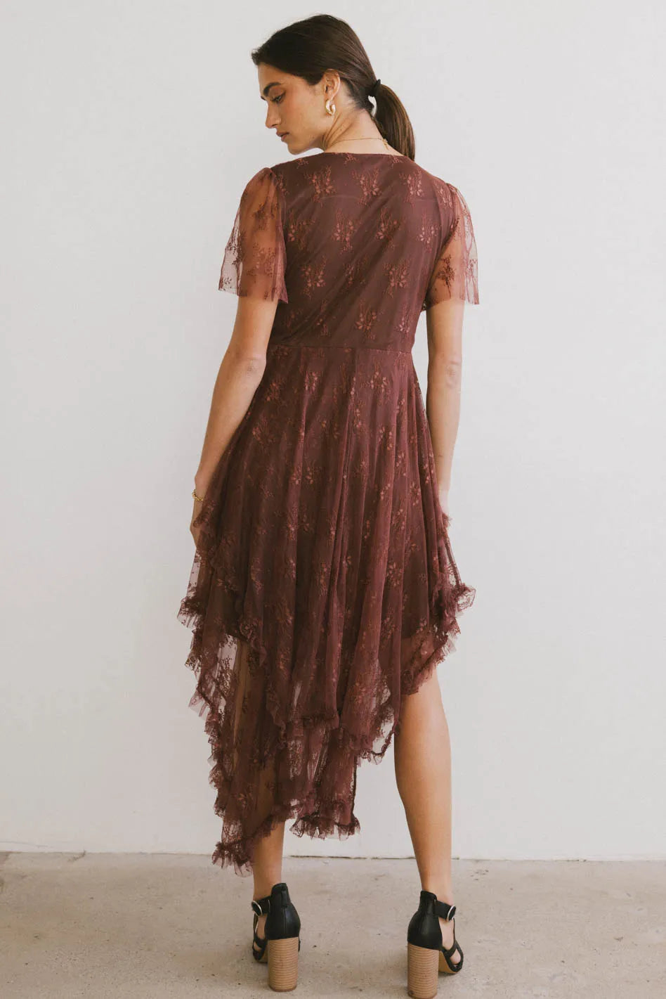 Francine Embroidered Mesh Dress FINAL SALE