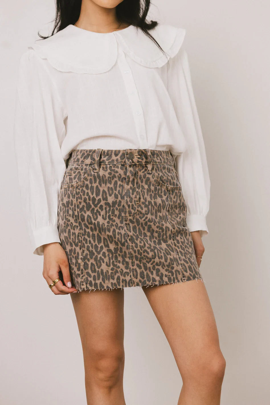 Holly Cheetah Mini Skirt FINAL SALE