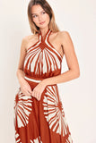 SUMMER RADIANCE TERRACOTTA JUMPSUIT