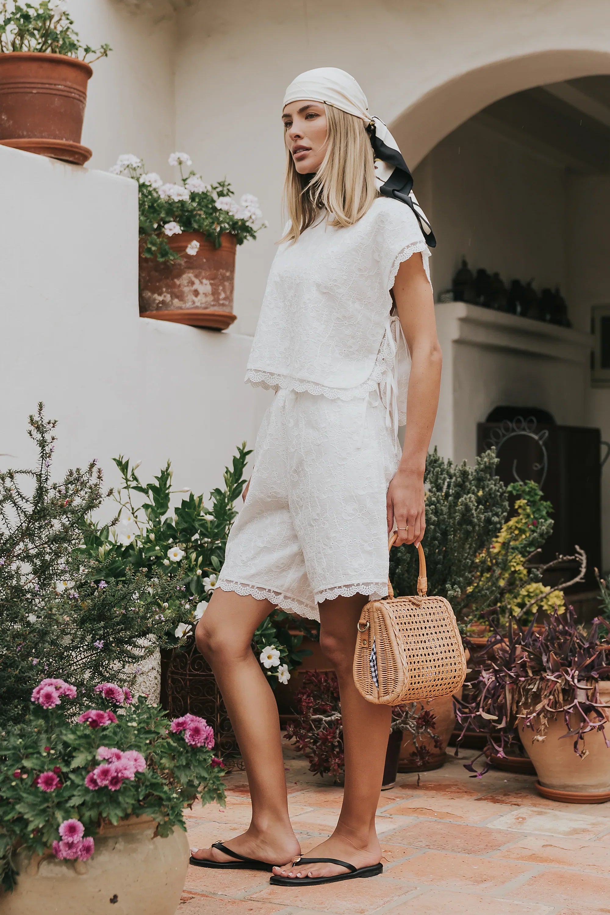 Klara Floral Embroidered Shorts