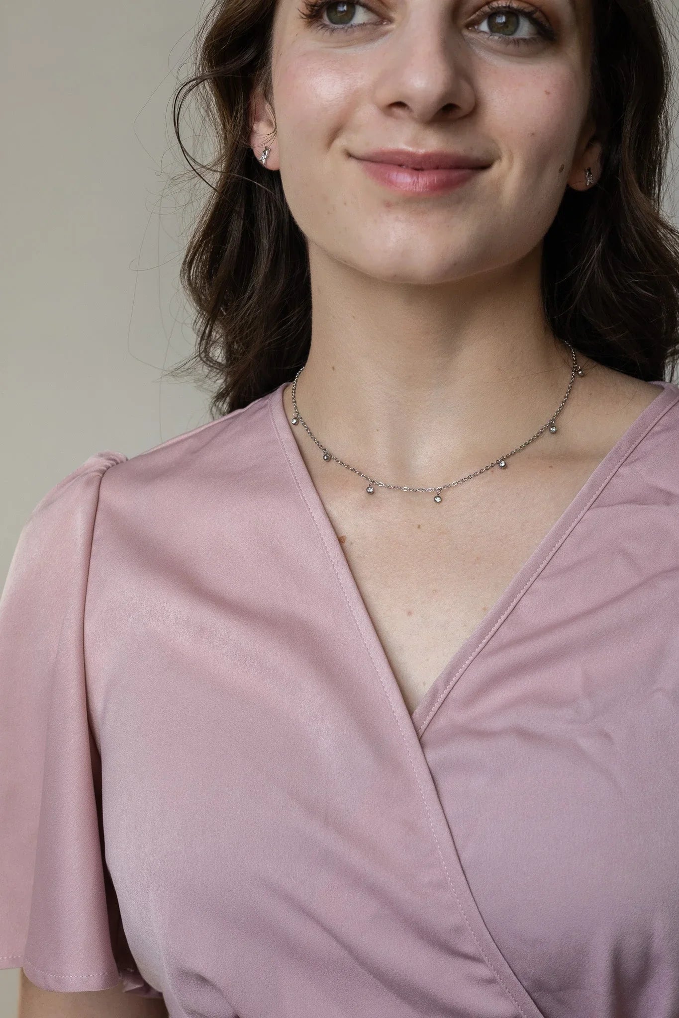 Adaline Crystal Charm Necklace