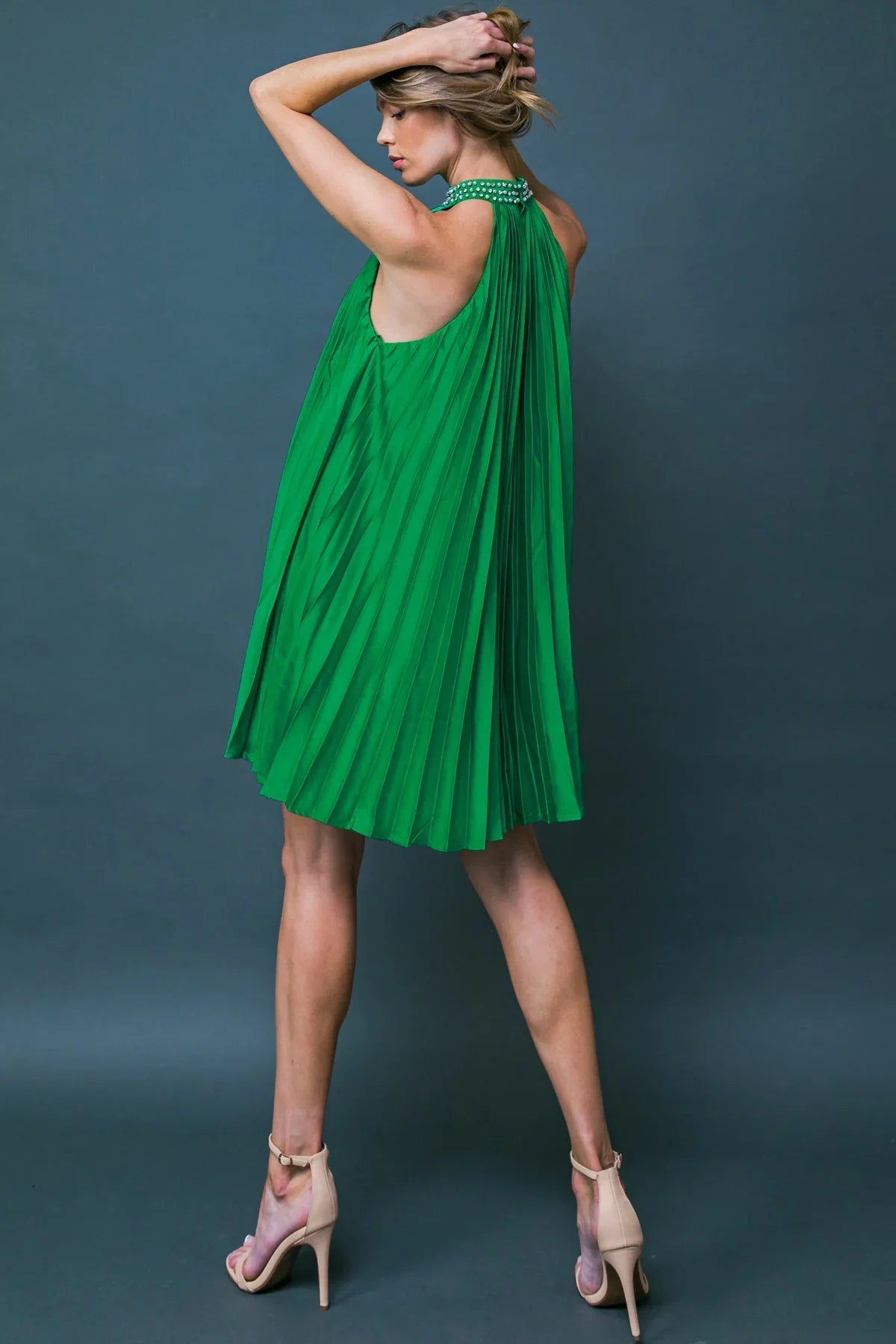 FIESTA FRIDAY PLEATED MINI DRESS
