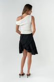 Susanna Asymmetrical Top in White