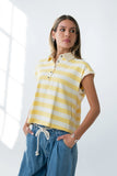 Larene Collared Striped Tank