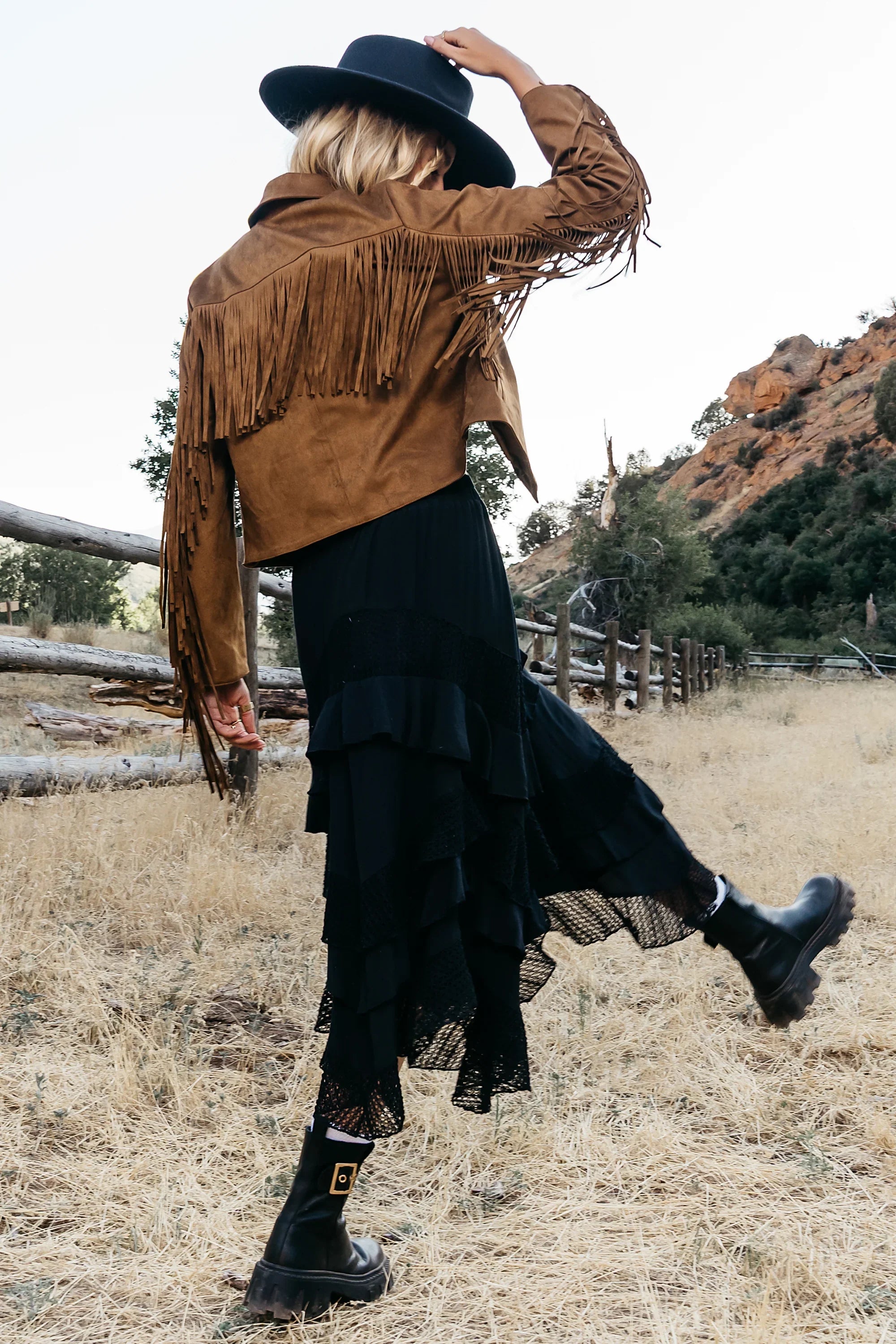 Megan Tiered Midi Skirt FINAL SALE
