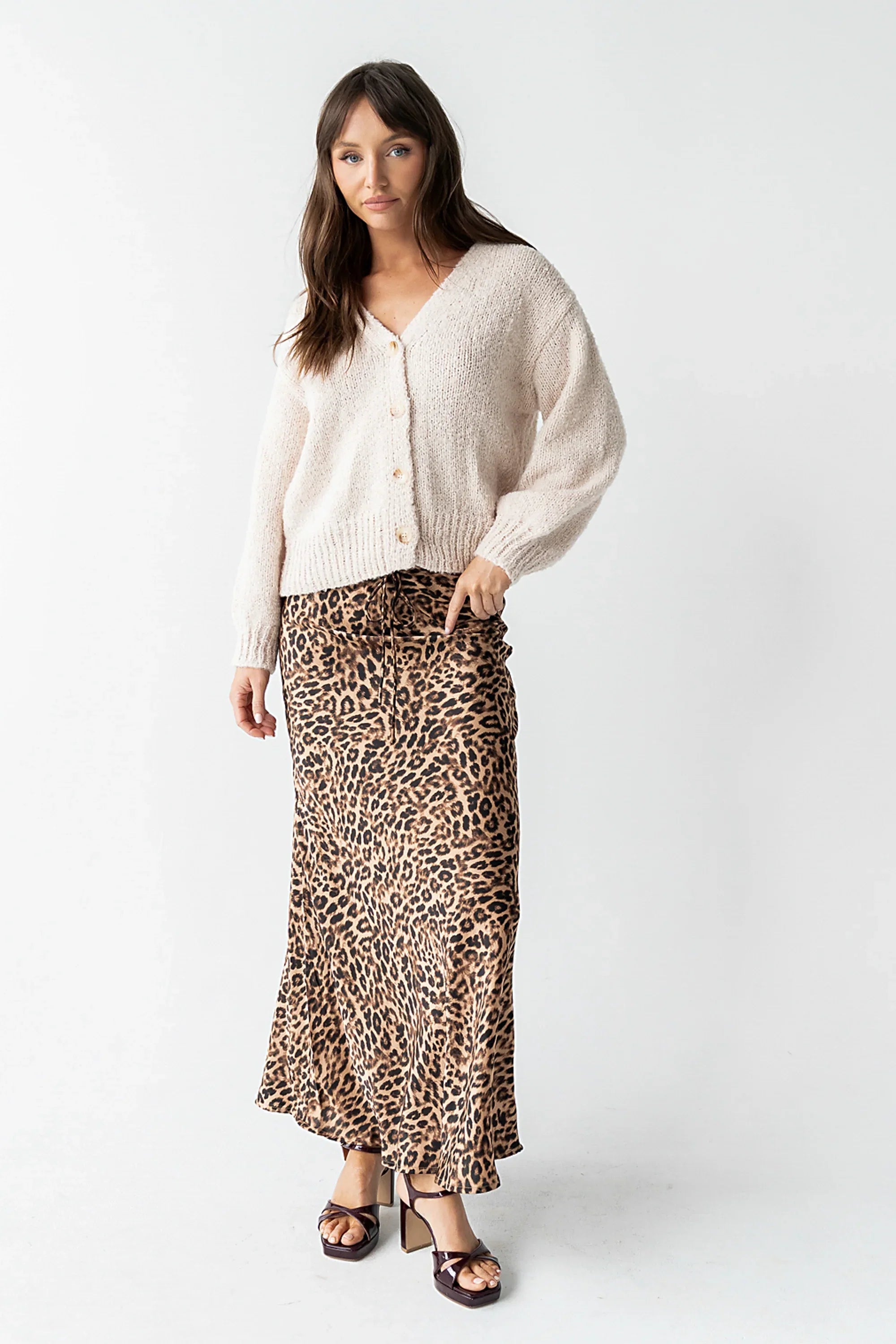 Markie Knit Cardigan in Cream