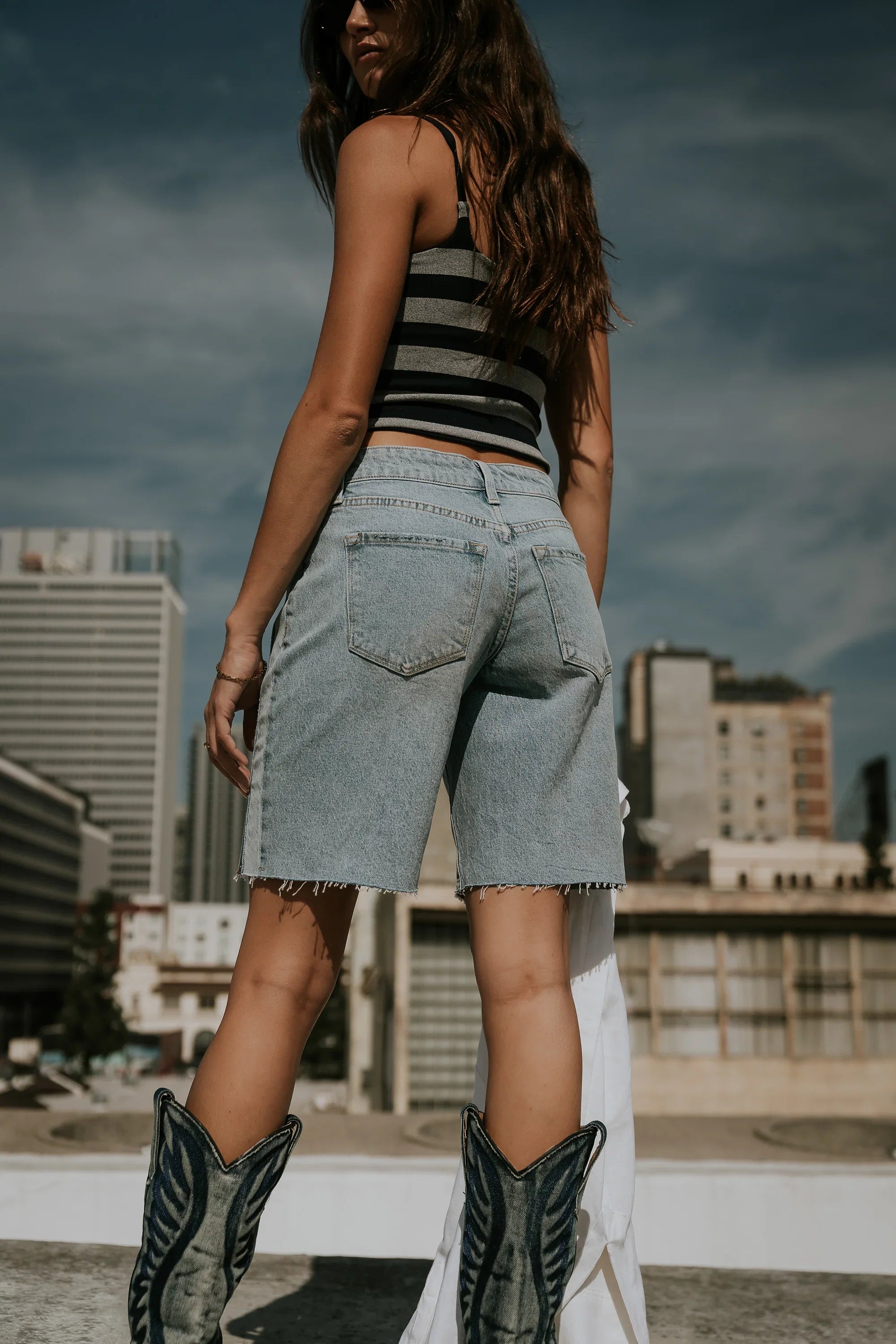 Dylan Two Toned Bermuda Shorts