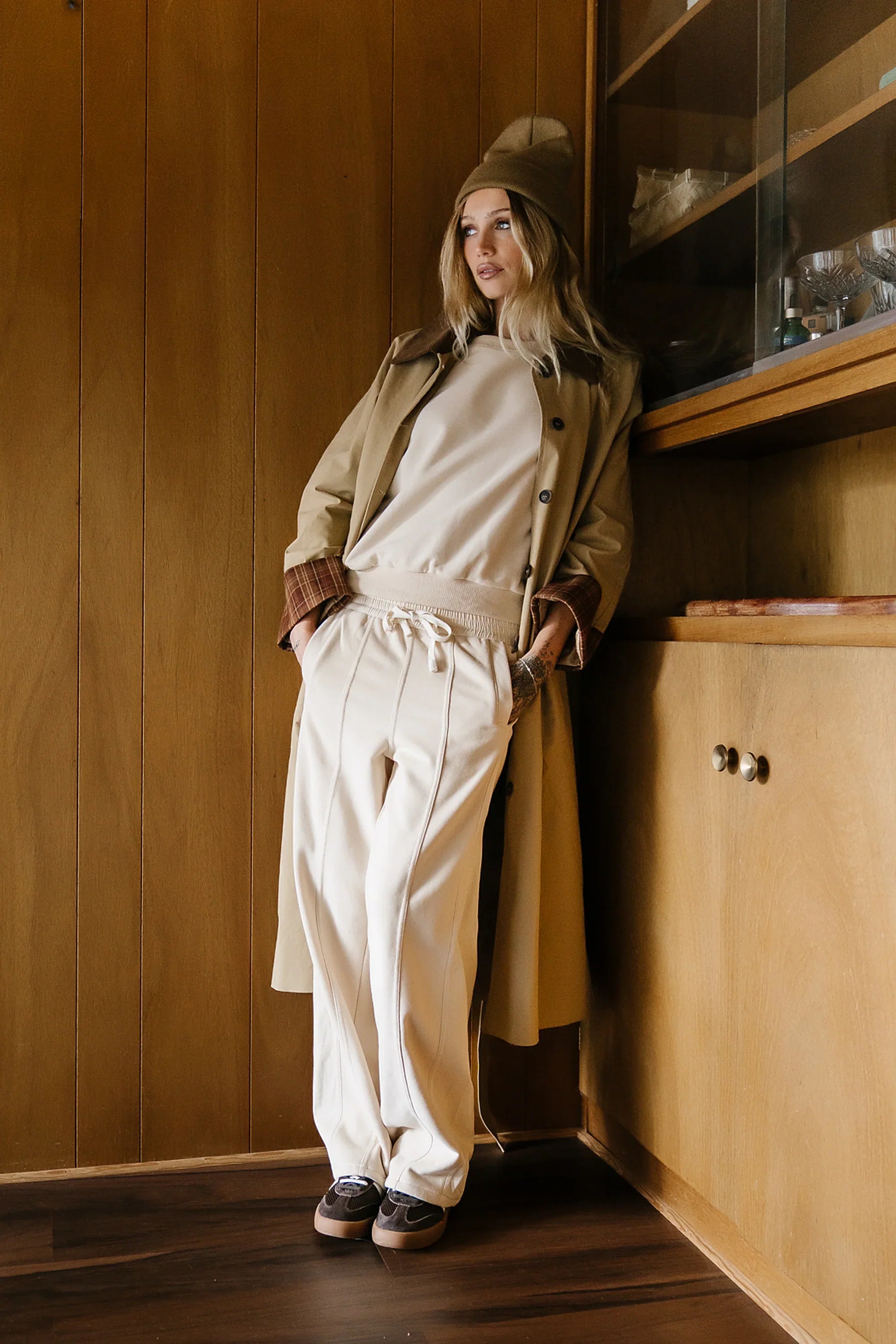 Tulie Contrast Trench Coat