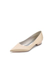 Simple Pointed Toe Satin Low Heels