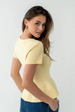 Marciano Ribbed Top in Yellow