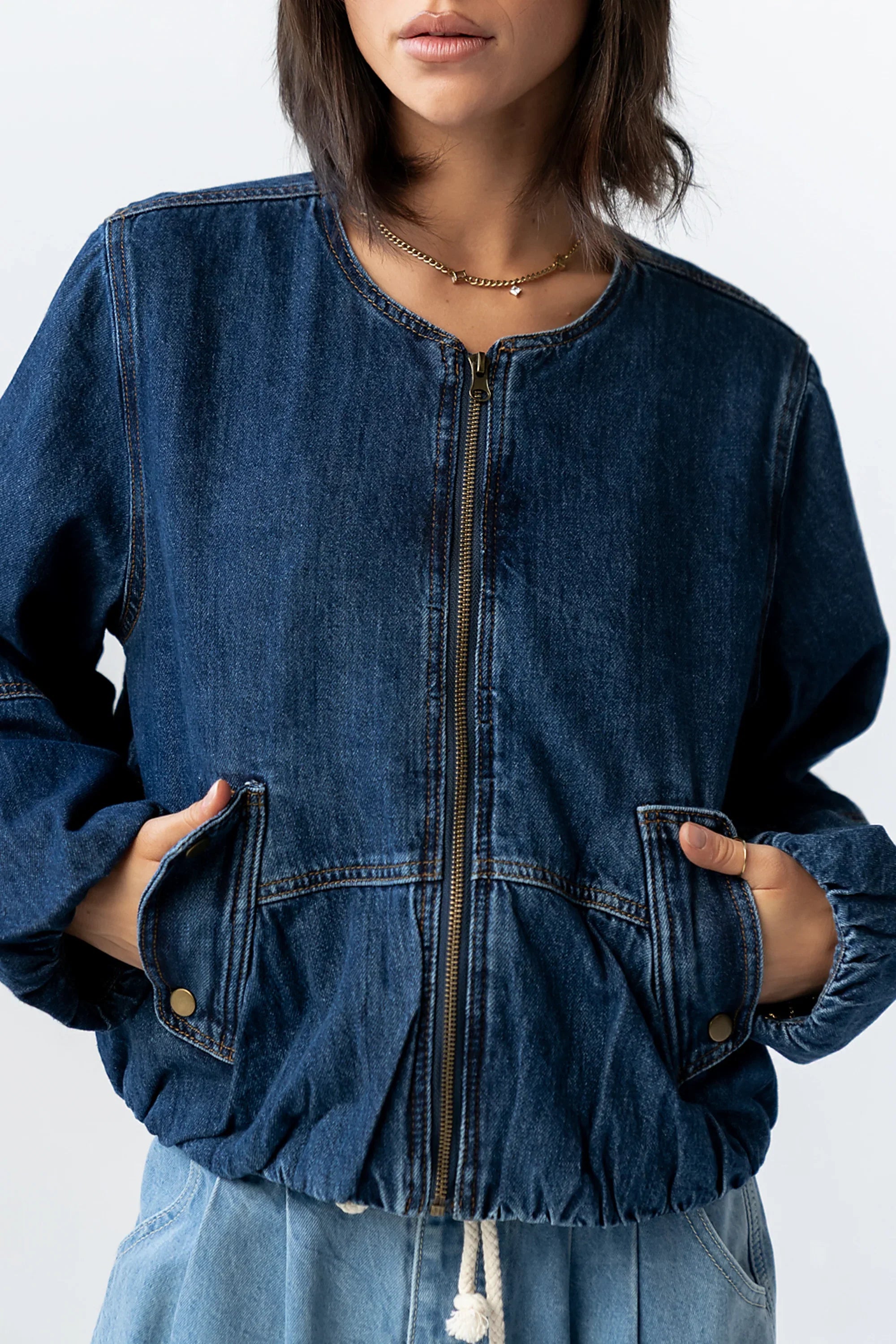 Maggie Denim Bubble Jacket FINAL SALE