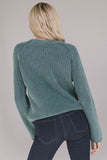 Aveline Knit Sweater in Teal FINAL SALE