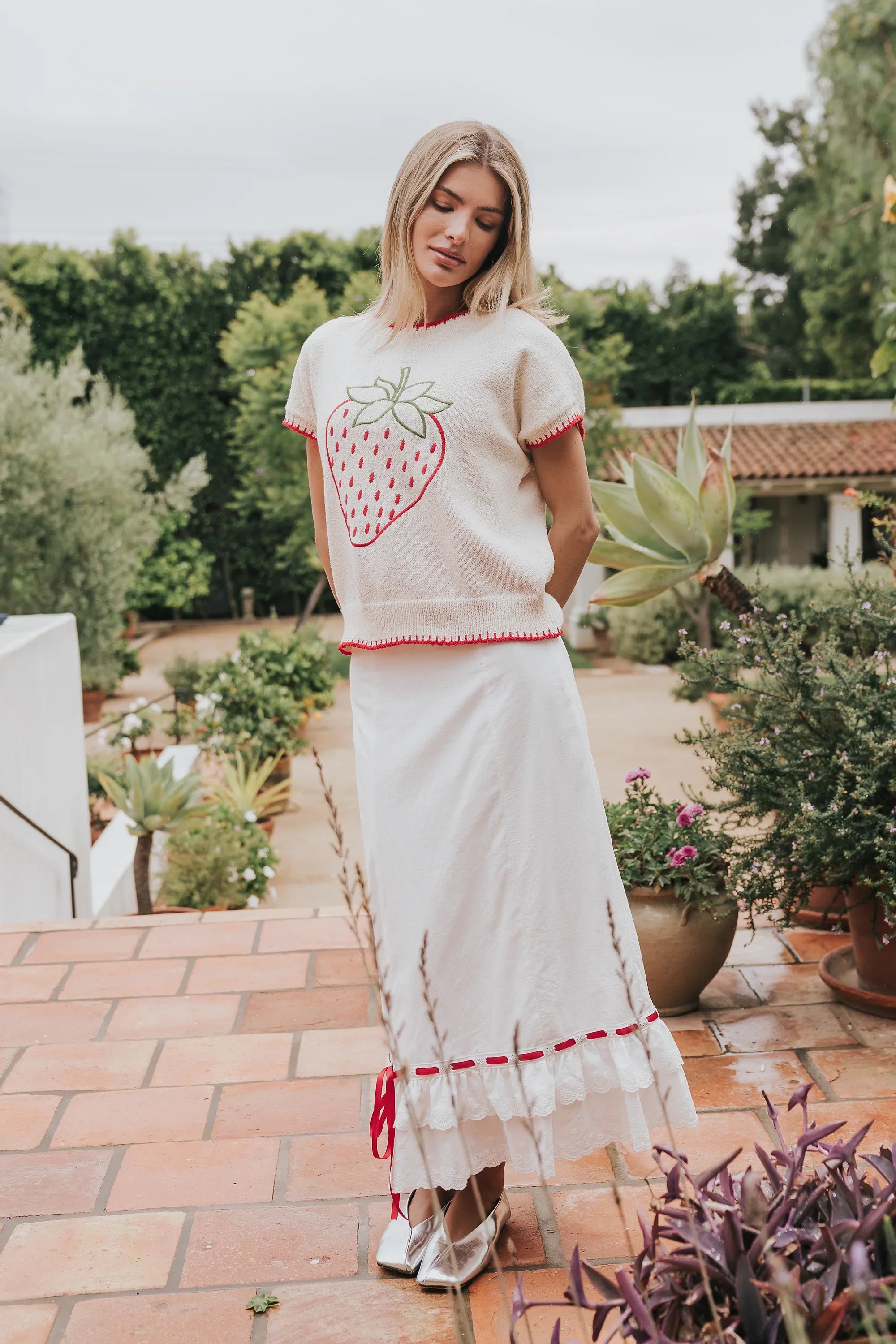 Harlow Embroidered Maxi Skirt