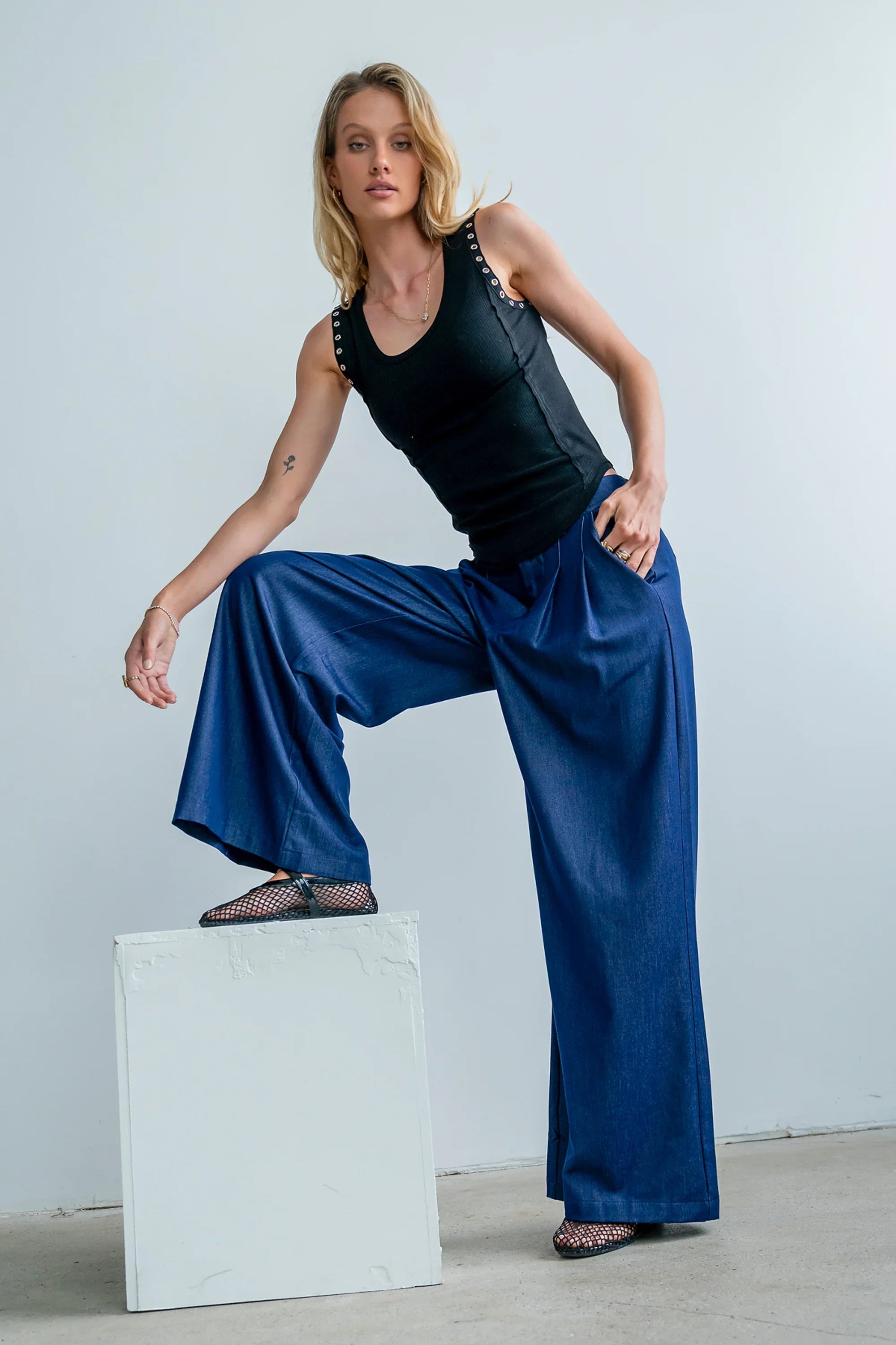 Martin Grommet Top in Black
