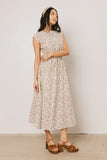 Heather Floral Maxi Dress in Brown FINAL SALE
