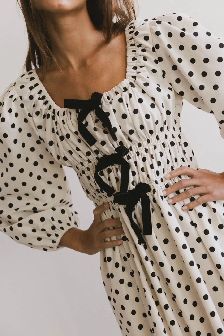 The Velveteen Bow Midi Dress FINAL SALE