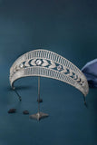 Womens Silver Copper Cubic Zirconia Crowns