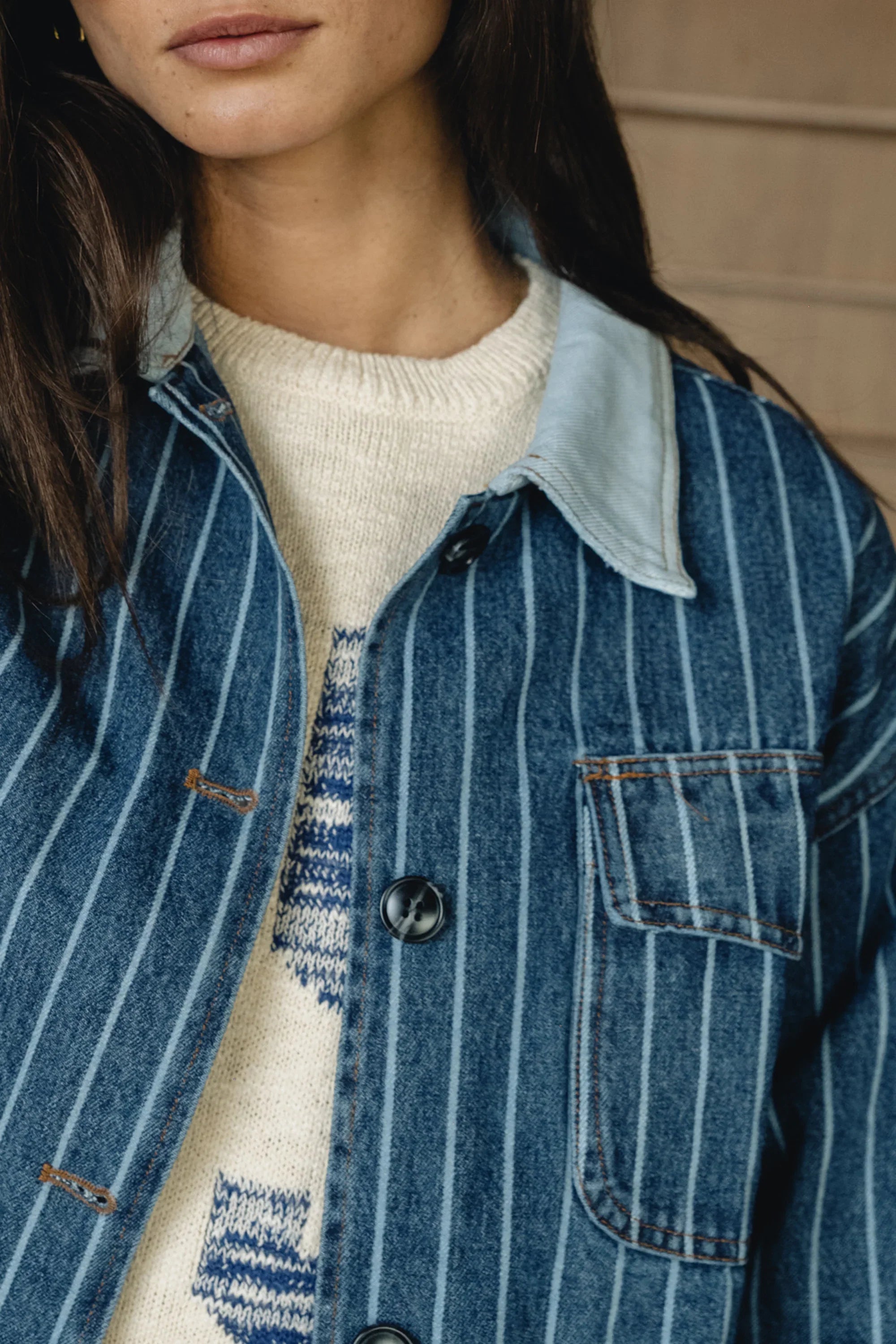 Mina Striped Button Up
