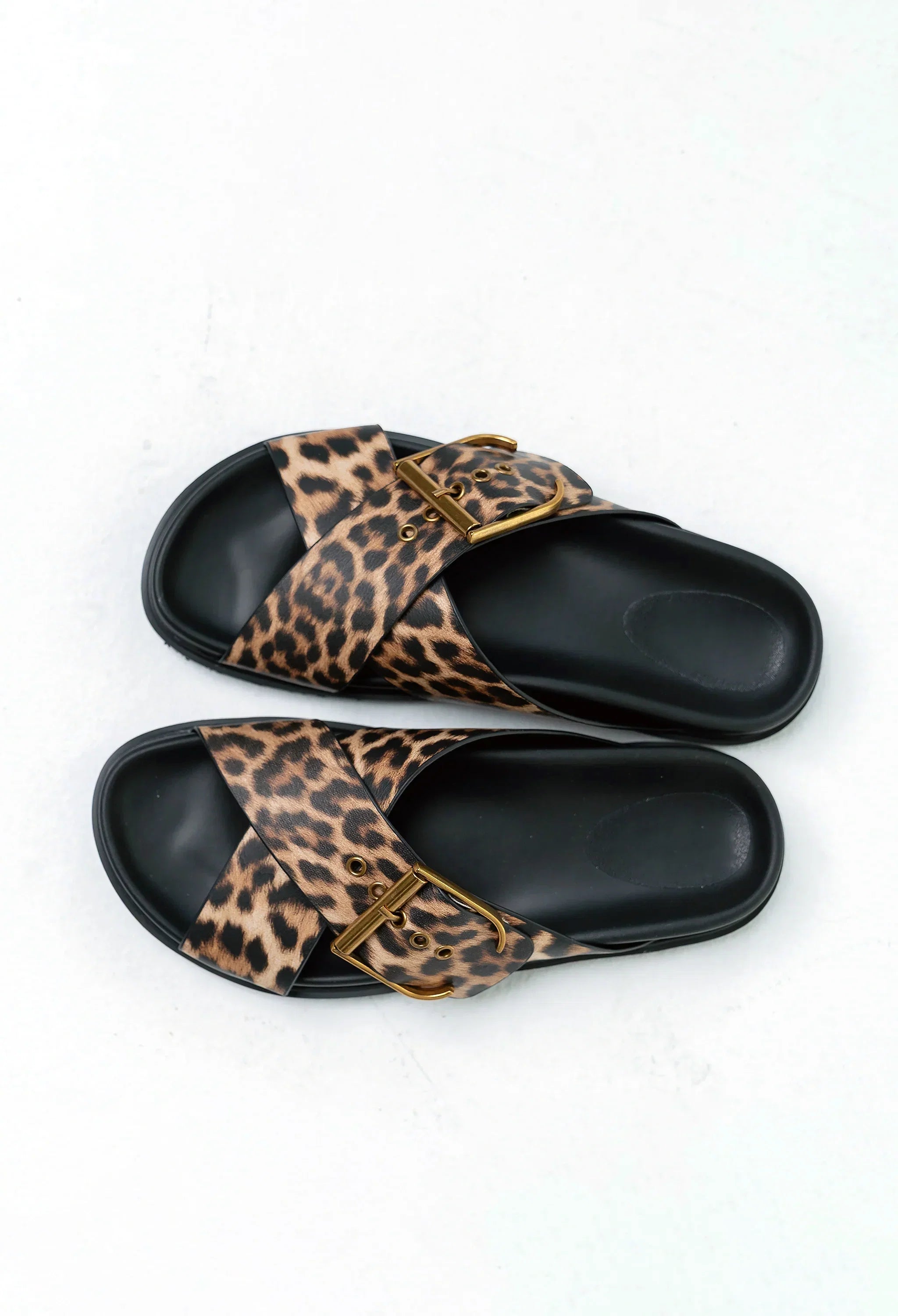 Barb Sandal in Leopard