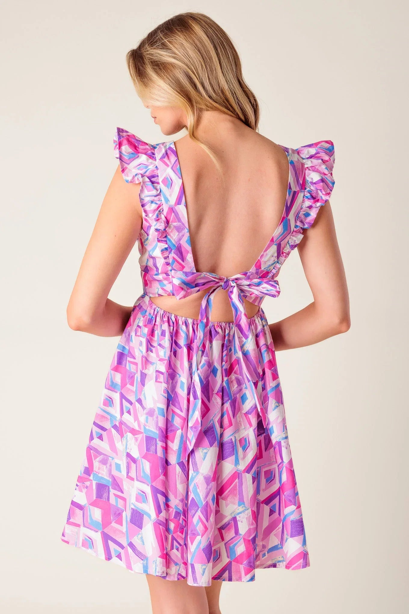 BETTER WITH YOU PINK BLUE MINI DRESS