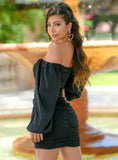 Rhea Mini Dress Black