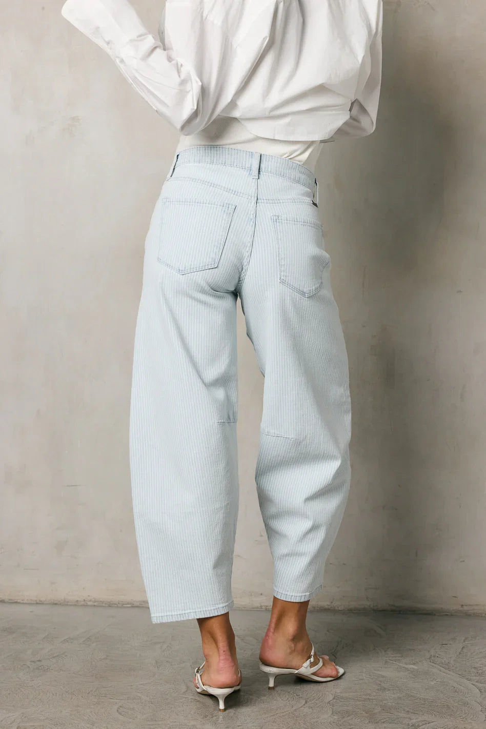 Cade Striped Barrel Jeans FINAL SALE
