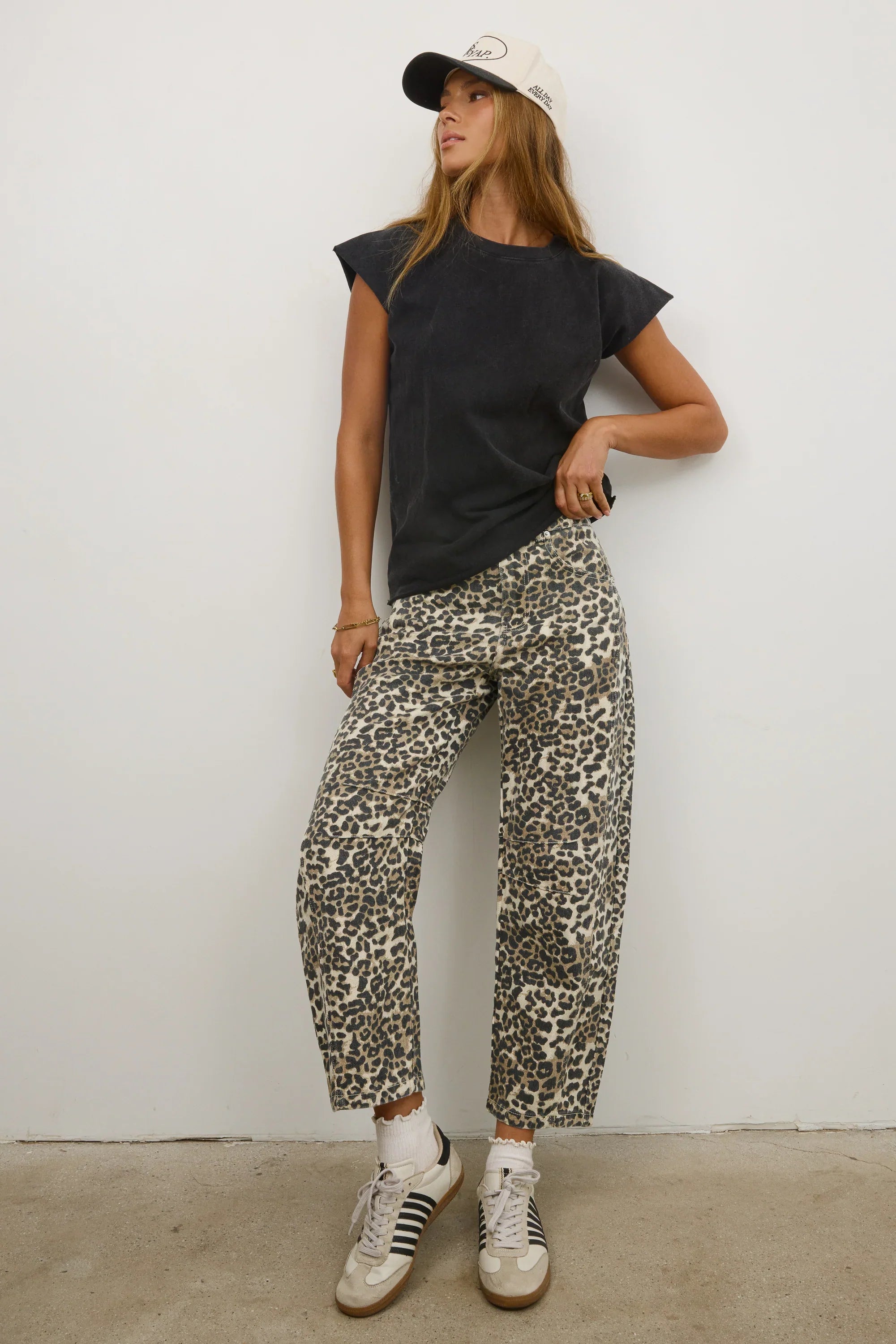 Lisette Barrel Jean in Leopard FINAL SALE