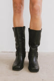 Steve Madden Ruskin Boots in Black Leather