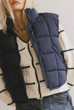 Bellese Quilted Puffer Vest in Navy FINAL SALE
