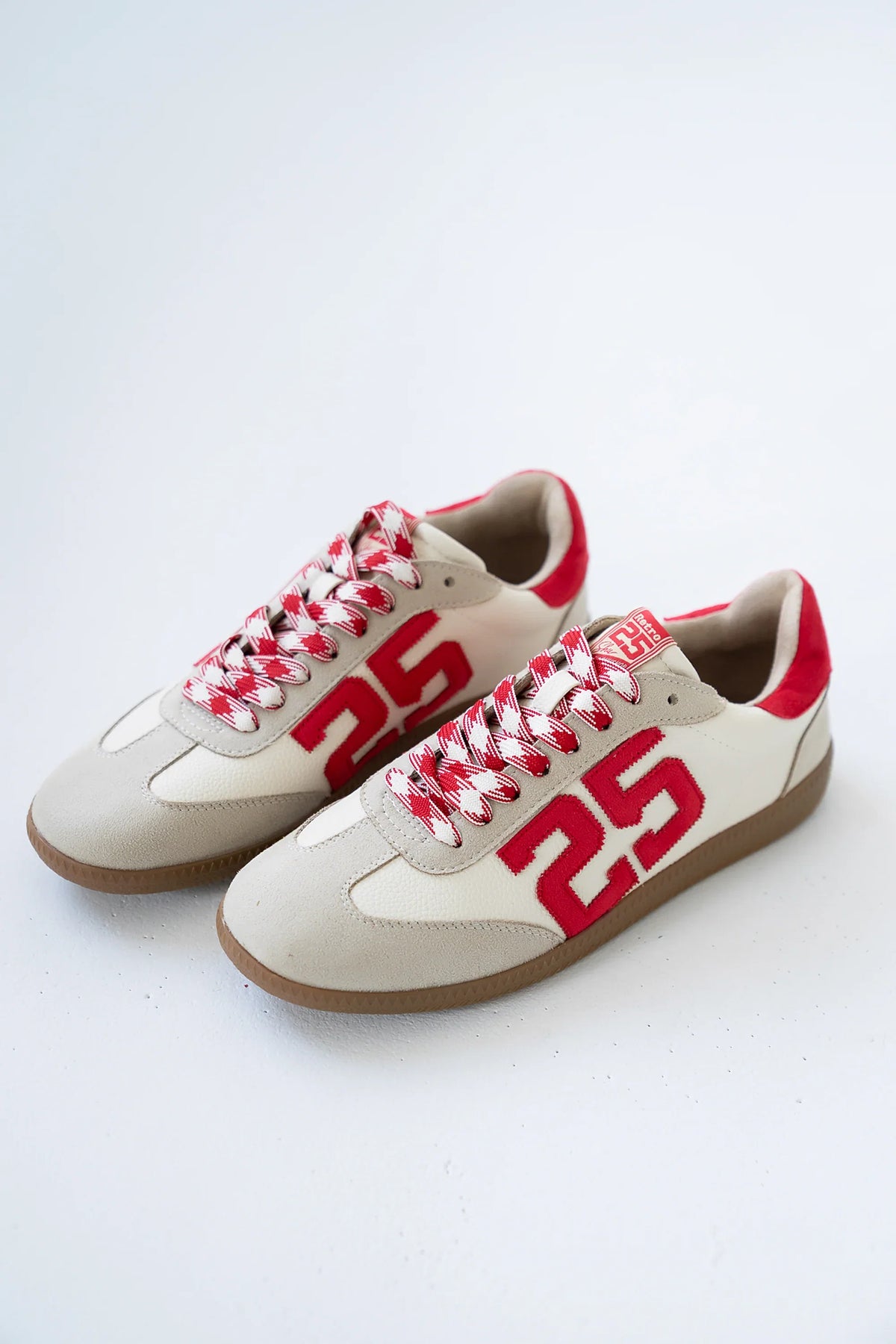 Kelly Retro Sneakers in Red White FINAL SALE