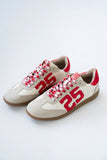 Kelly Retro Sneakers in Red White FINAL SALE