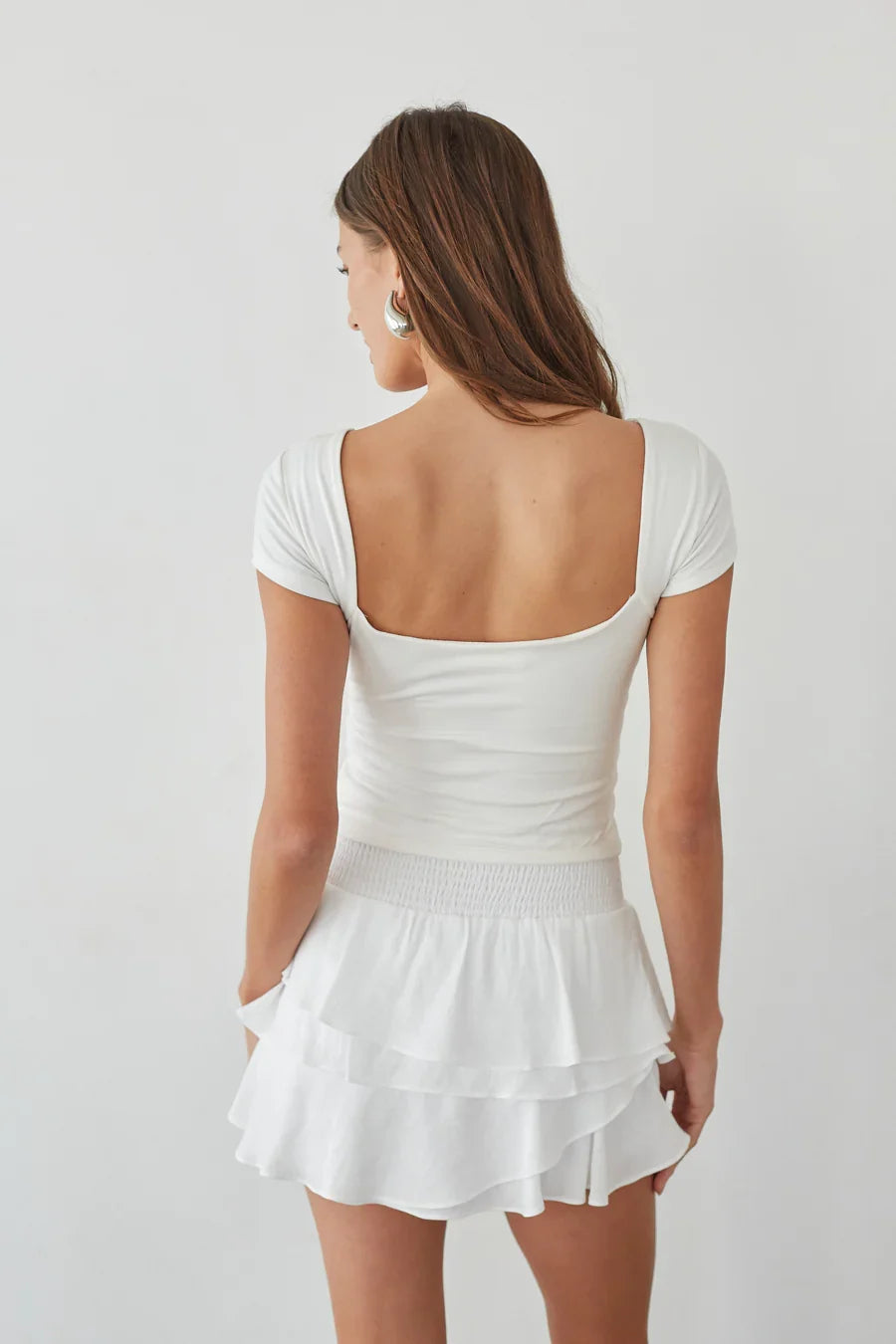 Daytona High Rise Tiered Ruffle Skort