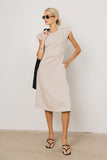 Kyra Midi Dress in Khaki FINAL SALE