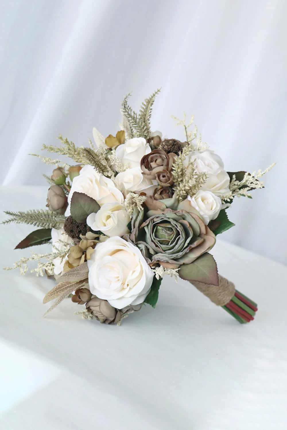 Free Form Silk Flower Bridal Bouquets