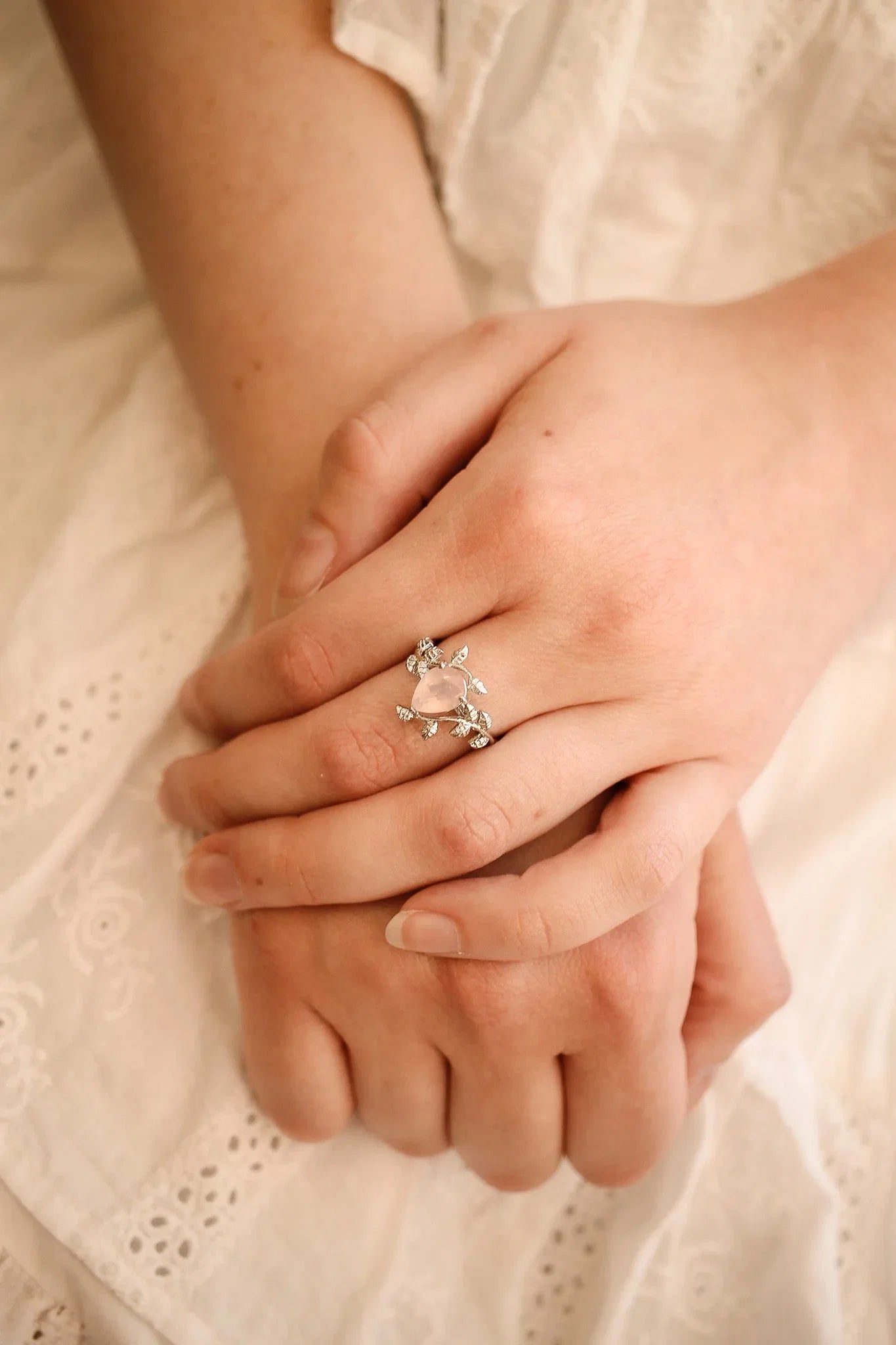 Seraphina Rose Quartz Ring