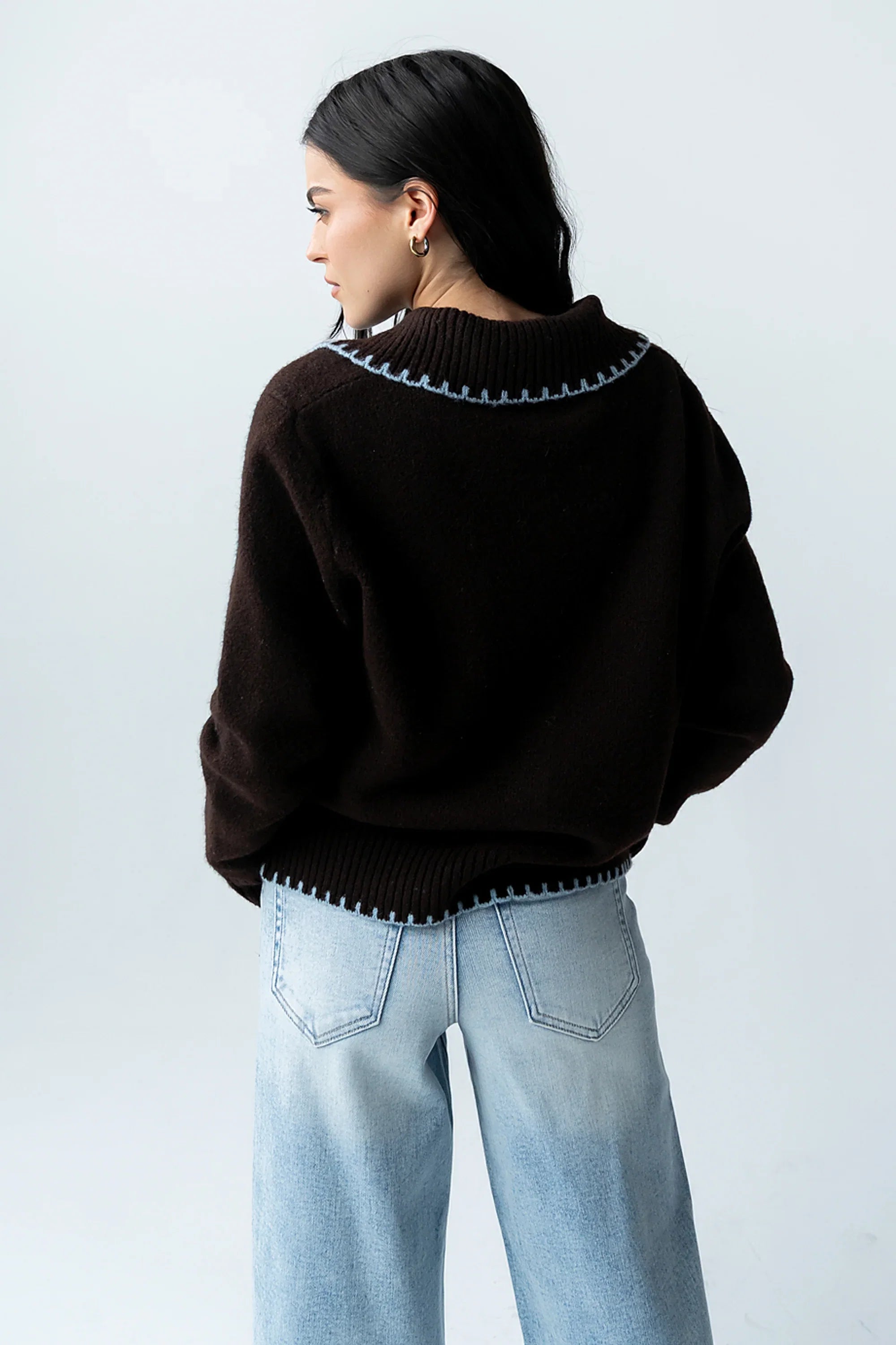 Michelle Contrast Sweater FINAL SALE